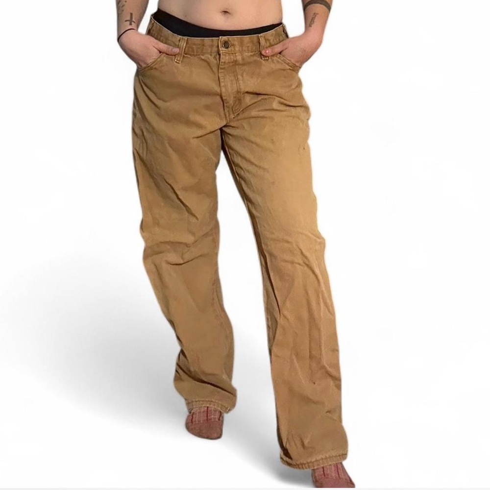 Dickies Tan Chinos Classic Straight-Leg Durable